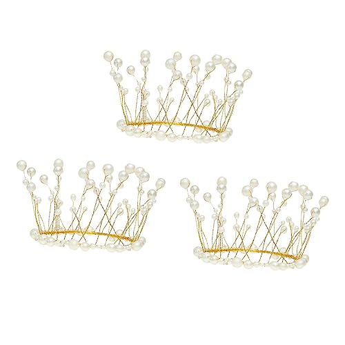 FRCOLOR 3 Stück Teiliges Perlen Metall Tortendeko mit Filigraner Krone Umweltfreundlich und Langlebig für Geburtstagsfeiern Party Dessert Topper und Festliche FRCOLOR 3 Stück Teiliges Perlen Metall Tortendeko mit Filigraner Krone Umweltfreundlich und Langlebig für Geburtstagsfeiern Party Dessert Topper und Festliche von FRCOLOR