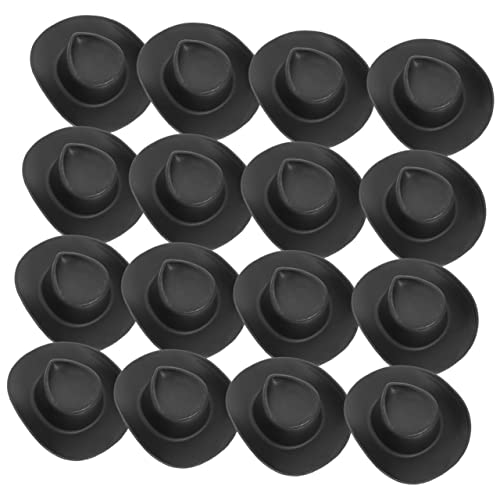 FRCOLOR 30 Stück Teiliges Mini Cowboyhut aus Leichtem Stabilem Material DIY Puppenhüte für Basteln Kompakte Filigrane Dekoration Geeignet als und Puppenhaus Zubehör von FRCOLOR