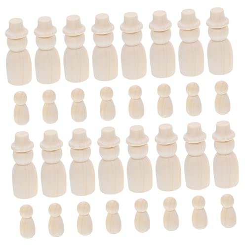 FRCOLOR 30 Stück Unfertige Holzpuppen Pegs für Kreatives DIY Bastelspielzeug zum Bemalen und Gestalten von Holzfiguren Sicher und Kinderfreundlich für Kreative Bastelprojekte FRCOLOR 30 Stück Unfertige Holzpuppen Pegs für Kreatives DIY Bastelspielzeug zum Bemalen und Gestalten von Holzfiguren Sicher und Kinderfreundlich für Kreative Bastelprojekte von FRCOLOR