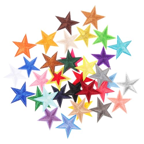 FRCOLOR 35Stücke Stern Aufnäher Aufbügeln Bunte Bestickte Flicken für Kleidung Taschen und DIY Projekte Langlebig und Vielseitig Einsetzbar für Reparaturen und Dekoration FRCOLOR 35Stücke Stern Aufnäher Aufbügeln Bunte Bestickte Flicken für Kleidung Taschen und DIY Projekte Langlebig und Vielseitig Einsetzbar für Reparaturen und Dekoration von FRCOLOR