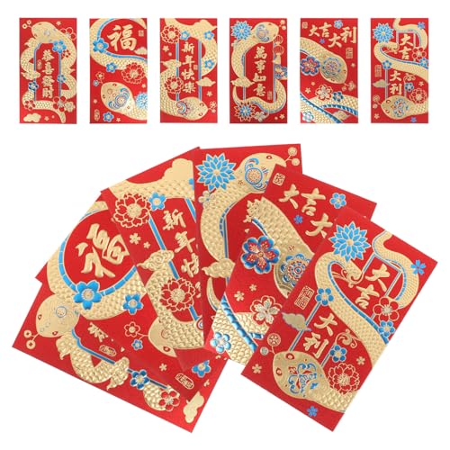 FRCOLOR 36 Stück Rote Umschläge für Chinesische Neujahr Glücksgeldumschläge für Jahr Schlange Verschiedene Designs für und Feierlichkeiten FRCOLOR 36 Stück Rote Umschläge für Chinesische Neujahr Glücksgeldumschläge für Jahr Schlange Verschiedene Designs für und Feierlichkeiten von FRCOLOR