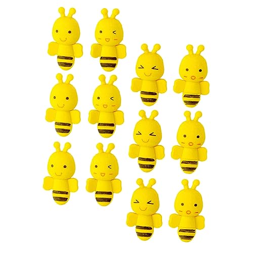 FRCOLOR 36 Stück Teiliges Cartoon Bienen Radiergummis für Malzubehör Kindergarten Schulbedarf Lustige Zeichen Radierer von FRCOLOR