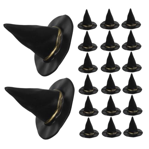 FRCOLOR 36 Stück Teiliges Mini Hexenhüte Kleine DIY Halloween Dekoration für Puppenhaus Vielseitige Mini Party Hüte für Bastelprojekte Kompakt für Gruselige Festlichkeiten von FRCOLOR