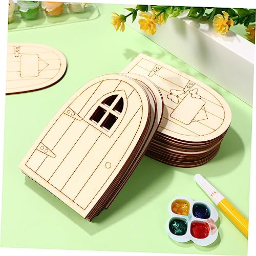 FRCOLOR 36 Stück Teiliges Mini Holz Set Unbemalt mit Glatter Oberfläche und Abgerundeten Ecken Kreative Garten und Basteldeko für Kleine Bäume Diy Ornamente für Haus und Büro von FRCOLOR