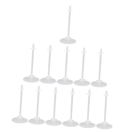 FRCOLOR 36 Stücke Puppenständer für Puppenhaus Kunststoff Display Rack Stabiler Puppenhalter für Kreative Präsentation für Kinderzimmer und Puppenausstellungen von FRCOLOR