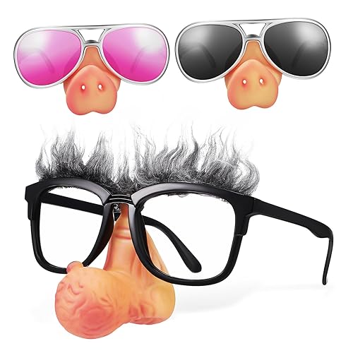 FRCOLOR 3Stücke Lustige Partybrille Mit Schweinenase Witzige Foto Requisiten Für Erwachsene Vielseitig Einsetzbar Für Halloween Cosplay Partys FRCOLOR 3Stücke Lustige Partybrille Mit Schweinenase Witzige Foto Requisiten Für Erwachsene Vielseitig Einsetzbar Für Halloween Cosplay Partys von FRCOLOR