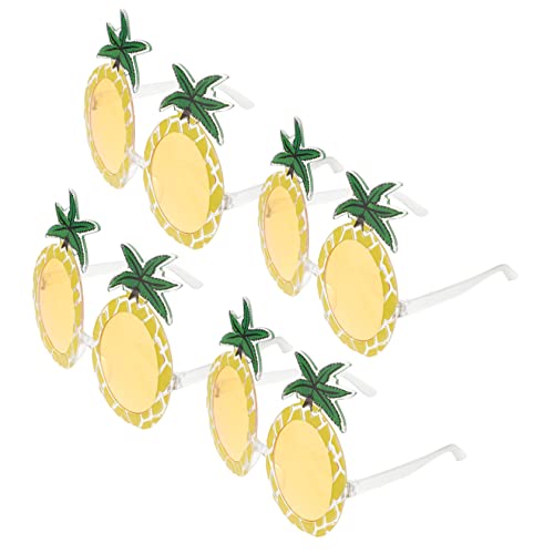 FRCOLOR 4 Paare lustige Brille Ananas-Party-Sonnenbrille geformt Spaß Partybrille Sonnenbrillen-Requisiten schnapsgläser linsenlose brille Ananas-Brille Prop -Sonnenbrille Obstgläser Stk von FRCOLOR