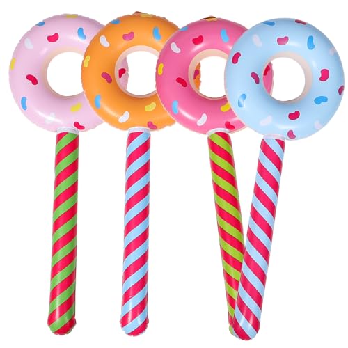 FRCOLOR 4 Stück Aufblasbare Donut Lollipop Sticks Teilig Poolspielzeug Geburtstag Partydeko Schwimmring PVC FRCOLOR 4 Stück Aufblasbare Donut Lollipop Sticks Teilig Poolspielzeug Geburtstag Partydeko Schwimmring PVC von FRCOLOR