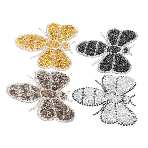 FRCOLOR 4 Stück Biene -Strass -Heißplatte Hut-Patch Flicken aufbügeln Jeans-Patches Jubel-Patches Aufnäher zum Aufbügeln für Damen Blingeisen auf Flecken Strasssteine FRCOLOR 4 Stück Biene -Strass -Heißplatte Hut-Patch Flicken aufbügeln Jeans-Patches Jubel-Patches Aufnäher zum Aufbügeln für Damen Blingeisen auf Flecken Strasssteine von FRCOLOR