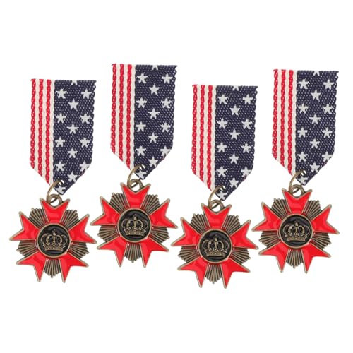 FRCOLOR 4 Stück Stil Broschen Metall Anstecknadeln Retro Patriotisch Vielseitig für Alltag und Festliche Anlässe Sanft zu Stoff Robust und Stilvoll FRCOLOR 4 Stück Stil Broschen Metall Anstecknadeln Retro Patriotisch Vielseitig für Alltag und Festliche Anlässe Sanft zu Stoff Robust und Stilvoll von FRCOLOR