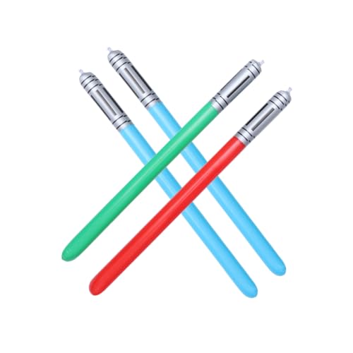 FRCOLOR 4 Stück Teiliges Aufblasbare Lichtschwerter aus PVC Leichtes für Eltern Junge Mädchen Interaktion Farblich Sortiert als Partydeko und für Jungen und Mädchen FRCOLOR 4 Stück Teiliges Aufblasbare Lichtschwerter aus PVC Leichtes für Eltern Junge Mädchen Interaktion Farblich Sortiert als Partydeko und für Jungen und Mädchen von FRCOLOR