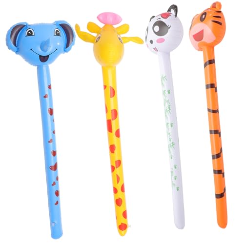 FRCOLOR 4 Stück Teiliges Aufblasbare Tierkopf Sticks für Langlebige PVC Party Accessoires Sichere und Niedliche Ballonspielzeuge für Kindergeburtstag und Spiele FRCOLOR 4 Stück Teiliges Aufblasbare Tierkopf Sticks für Langlebige PVC Party Accessoires Sichere und Niedliche Ballonspielzeuge für Kindergeburtstag und Spiele von FRCOLOR