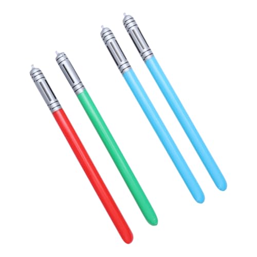 FRCOLOR 4 Stück Teiliges Aufblasbares Lichtschwert für Leichtes PVC Material Langlebig und Sicher für Partyspiele und Kostüme Farben Zufällig Geeignet für Jungen und Zufällige Farbe FRCOLOR 4 Stück Teiliges Aufblasbares Lichtschwert für Leichtes PVC Material Langlebig und Sicher für Partyspiele und Kostüme Farben Zufällig Geeignet für Jungen und Zufällige Farbe von FRCOLOR