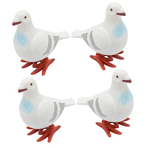 FRCOLOR 4 Stück Teiliges Aufziehspielzeug Kleine Tauben Wind Up Springtiere Geschenkfüllung Party Mitgebsel Langlebig und Leicht zu Greifen von FRCOLOR