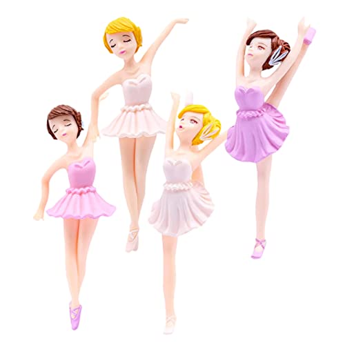 FRCOLOR 4 Stück Teiliges Ballett Mädchen Tortendeko Elegante Tanzfigur Kuchenornament Weiß und Langlebige Geburtstagsfeier Dekoration für Mädchen Kuchen und FRCOLOR 4 Stück Teiliges Ballett Mädchen Tortendeko Elegante Tanzfigur Kuchenornament Weiß und Langlebige Geburtstagsfeier Dekoration für Mädchen Kuchen und von FRCOLOR