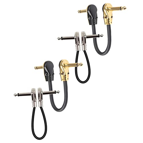 FRCOLOR 4 Stück Teiliges Gitarreneffekt Kabel Lange Flachstecker für Elektrische Musikinstrumente Professionelles und Zubehör für Gitarrenpedale FRCOLOR 4 Stück Teiliges Gitarreneffekt Kabel Lange Flachstecker für Elektrische Musikinstrumente Professionelles und Zubehör für Gitarrenpedale von FRCOLOR