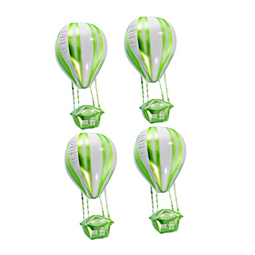 FRCOLOR 4 Stück Teiliges Heißluftballon Folienballons Grün Langlebig Luftdicht Kinderfreundlich Geburtstagsdeko für Party und Fotobox Festliche Luftballons zur Feier FRCOLOR 4 Stück Teiliges Heißluftballon Folienballons Grün Langlebig Luftdicht Kinderfreundlich Geburtstagsdeko für Party und Fotobox Festliche Luftballons zur Feier von FRCOLOR