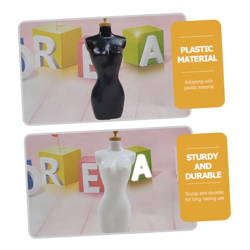 FRCOLOR 4 Stück Teiliges Mini puppenständer Halblanger Dekorativer Menschlicher Modellkleiderbügel für Puppenkleidung und Schmuckdisplay Stabiler Lebensnaher Halter für DIY und von FRCOLOR