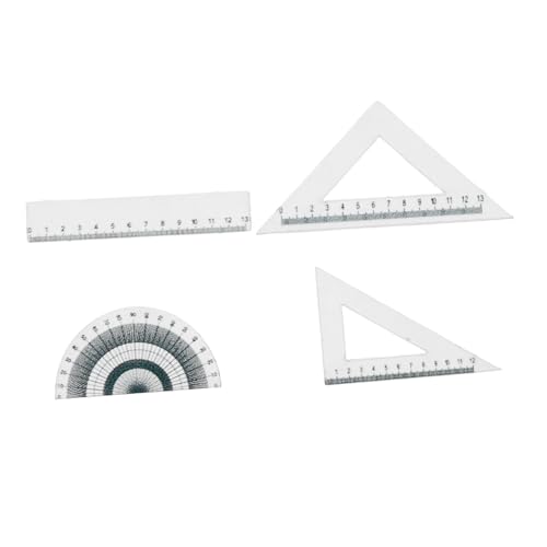FRCOLOR 4 Stück Teiliges Miniatur Lineal für Puppenhäuser Maßstabsgerechte Ruler und Winkelmesser für Kreative Bastelarbeiten und Dekoration von Miniaturwohnungen FRCOLOR 4 Stück Teiliges Miniatur Lineal für Puppenhäuser Maßstabsgerechte Ruler und Winkelmesser für Kreative Bastelarbeiten und Dekoration von Miniaturwohnungen von FRCOLOR
