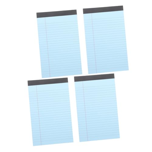 FRCOLOR 4 Stück Teiliges Notizblock Set Liniert Legal Pad mit Abreißbaren Seiten Memo Pad für Zeitplanung und Notizen Stabiles Schreibpapier Tragbar für Büro und Schule von FRCOLOR