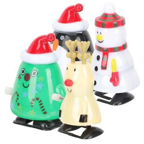 FRCOLOR 4 Stück Teiliges Weihnachts Aufziehspielzeug Bunte Wind Up Spielzeuge für Partyspaß Sichere und Glatte Oberfläche als Scherzartikel und Mitgebsel für Kindergeburtstage FRCOLOR 4 Stück Teiliges Weihnachts Aufziehspielzeug Bunte Wind Up Spielzeuge für Partyspaß Sichere und Glatte Oberfläche als Scherzartikel und Mitgebsel für Kindergeburtstage von FRCOLOR
