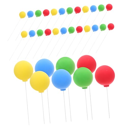 FRCOLOR 40 Stück Teiliges Mini Balloon Cake Topper aus Stabilen Tonkugeln Bunte Tortendeko für Geburtstag Shower Hochzeit Vielseitige Dessert und Kuchenornamente FRCOLOR 40 Stück Teiliges Mini Balloon Cake Topper aus Stabilen Tonkugeln Bunte Tortendeko für Geburtstag Shower Hochzeit Vielseitige Dessert und Kuchenornamente von FRCOLOR