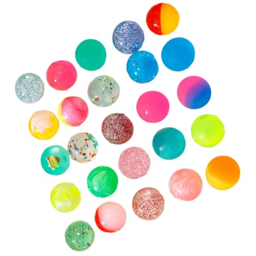 FRCOLOR 48 Stück Bunte Elastische Gummibälle Stress Vending Machine Game Balls Für Erwachsene Zur Beruhigung und Spaß von FRCOLOR