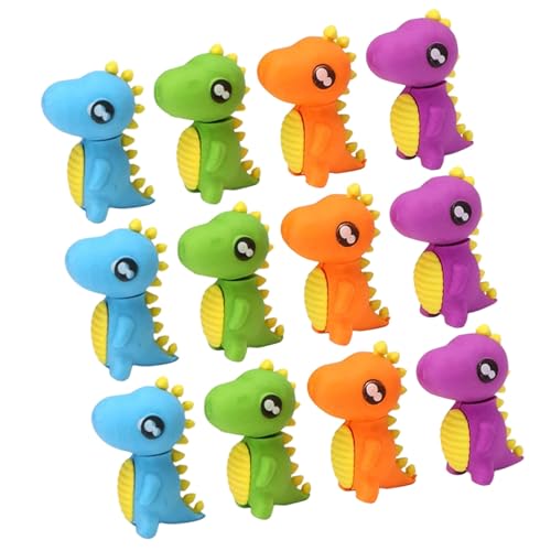 FRCOLOR 48 Stück Teiliges Mini Radiergummis in Dinosaurier Tierform Weiche Kindgerechte Radierer für Schule Kunst und Hausaufgaben Praktisches Tragbares Schülerzubehör von FRCOLOR