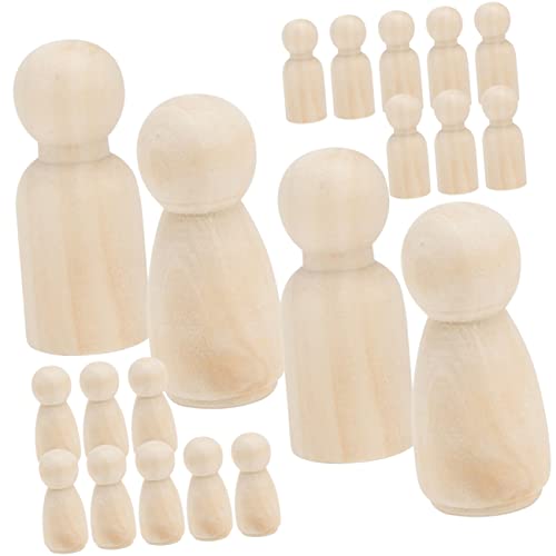 FRCOLOR 48 Stück Unvollendete Holzfiguren für DIY Malerei Robuste Peg Dolls für Kreatives Basteln Pädagogische Holzpuppen für Kunstprojekte und Tischdekoration FRCOLOR 48 Stück Unvollendete Holzfiguren für DIY Malerei Robuste Peg Dolls für Kreatives Basteln Pädagogische Holzpuppen für Kunstprojekte und Tischdekoration von FRCOLOR
