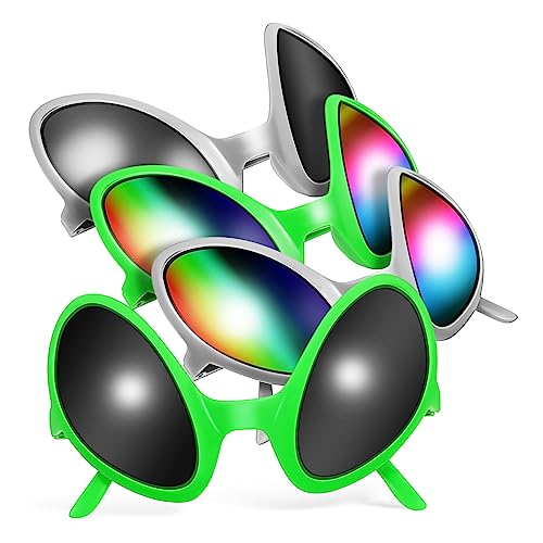 FRCOLOR 4Stücke Alien Brillen Teiliges mit Kreativen Sonnenbrillen für Partys Fotos Lustige Requisiten für Erwachsene Jugendliche Unisex für Jede FRCOLOR 4Stücke Alien Brillen Teiliges mit Kreativen Sonnenbrillen für Partys Fotos Lustige Requisiten für Erwachsene Jugendliche Unisex für Jede von FRCOLOR