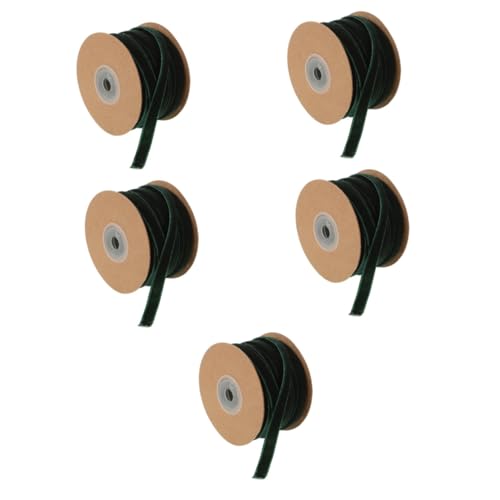 FRCOLOR 5 Rollen Breites Velvet Geschenkband Dunkelgrün Handgefertigtes Dekoband für Diy Hochzeiten Shower und Partys Yards Rolle Strapazierfähig und Kreativ FRCOLOR 5 Rollen Breites Velvet Geschenkband Dunkelgrün Handgefertigtes Dekoband für Diy Hochzeiten Shower und Partys Yards Rolle Strapazierfähig und Kreativ von FRCOLOR
