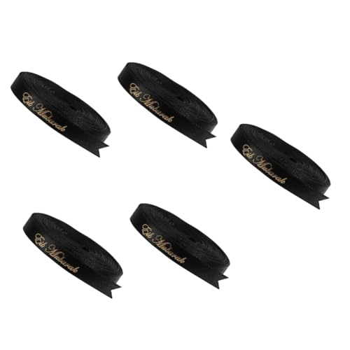 FRCOLOR 5 Rollen Eid-Band eid decoration ribbons for present wrapping Geschenkband zur Hochzeit breites Band eincremehilfe Geschenkband verpacken Partyverpackungsband Polyester von FRCOLOR