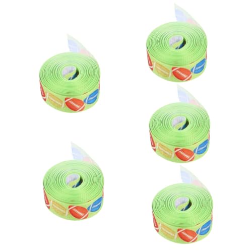 FRCOLOR 5 Rollen Fußball Dekoband Sportliches Geschenkband für Bastelarbeiten Blumenverpackung und Party Dekoration für Diy Projekte und Kreative Geschenkverpackungen FRCOLOR 5 Rollen Fußball Dekoband Sportliches Geschenkband für Bastelarbeiten Blumenverpackung und Party Dekoration für Diy Projekte und Kreative Geschenkverpackungen von FRCOLOR