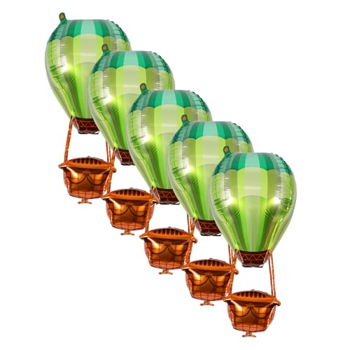 FRCOLOR 5 Stück 4d-heißluftballon-partydekorationen, Jahrestags-heißluftballon-mittelstück, Schwimmendes Folienornament, Elegante Tischdekoration Für Romantische Feiern FRCOLOR 5 Stück 4d-heißluftballon-partydekorationen, Jahrestags-heißluftballon-mittelstück, Schwimmendes Folienornament, Elegante Tischdekoration Für Romantische Feiern von FRCOLOR