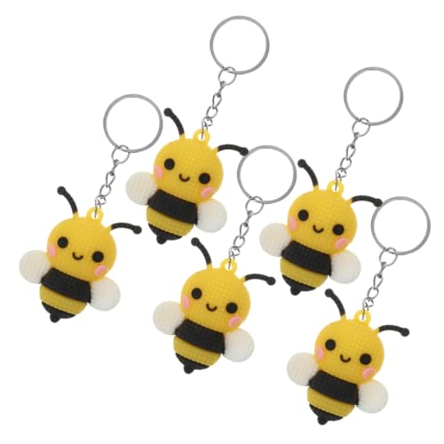 FRCOLOR 5 Stück Cartoon Bienen Schlüsselanhänger Dekorativer Schlüsselring für Taschen Rucksäcke und Schlüssel für und Party Deko FRCOLOR 5 Stück Cartoon Bienen Schlüsselanhänger Dekorativer Schlüsselring für Taschen Rucksäcke und Schlüssel für und Party Deko von FRCOLOR