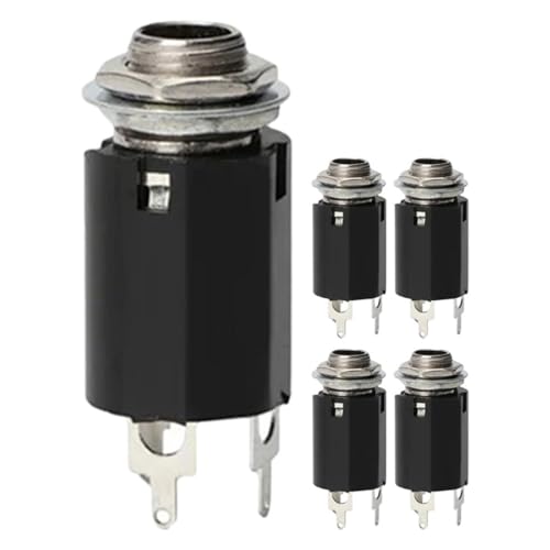 FRCOLOR 5 Stück Gitarrensteckdose Robuste Ersatzbuchse für Elektrische Gitarren für DIY Reparaturen Langlebig und Installieren von FRCOLOR