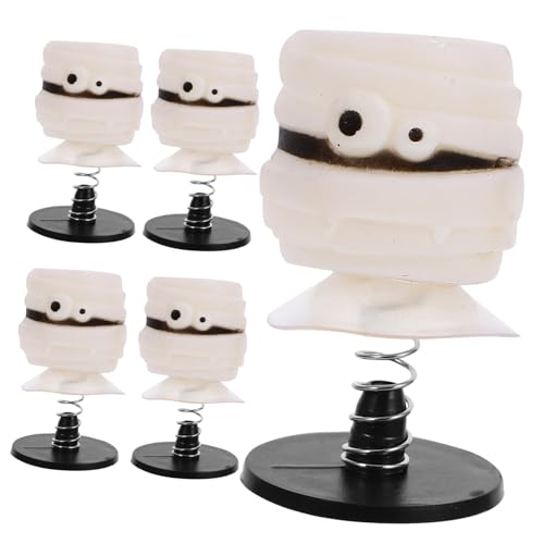 FRCOLOR 5 Stück Halloween Federspielzeug Bunte Springende Figuren Kinderparty Mitgebsel Home Office Desktop Leichte Tragbare Partygeschenke von FRCOLOR