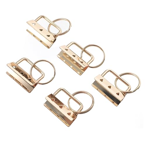 FRCOLOR 5 Stück Metallverschluss Clips für Diy Handtaschen Gürtel Bastelarbeiten Hellgold mit Schlüsselring für Bänder Kreative Projekte FRCOLOR 5 Stück Metallverschluss Clips für Diy Handtaschen Gürtel Bastelarbeiten Hellgold mit Schlüsselring für Bänder Kreative Projekte von FRCOLOR