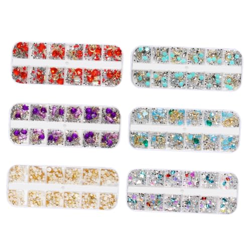 FRCOLOR 5 Stück Nagelkunstverzierung Strasssteine ​​für Nägel Nagel Charms nail art set kunstnägel set maniküre sets set für maniküre manikürsets Nail Beauty-Accessoires Maniküre-Ornament von FRCOLOR