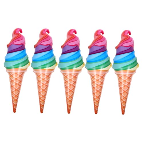 FRCOLOR 5 Stück Riesige Aufblasbare Eiscreme Teiliges aus PVC Dekorative Luftballons für Sommerpartys und Feierlichkeiten für Eiscreme oder Dessertthemen FRCOLOR 5 Stück Riesige Aufblasbare Eiscreme Teiliges aus PVC Dekorative Luftballons für Sommerpartys und Feierlichkeiten für Eiscreme oder Dessertthemen von FRCOLOR