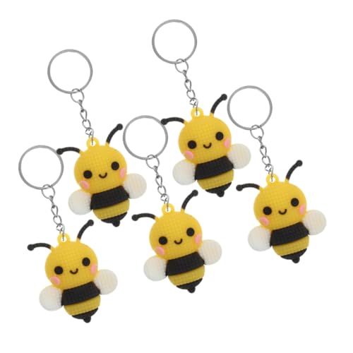 FRCOLOR 5 Stück Süße Bienen Schlüsselanhänger Cartoon Biene Deko für Taschen für Partys und Anlässe Leicht Langlebig und Praktisch FRCOLOR 5 Stück Süße Bienen Schlüsselanhänger Cartoon Biene Deko für Taschen für Partys und Anlässe Leicht Langlebig und Praktisch von FRCOLOR