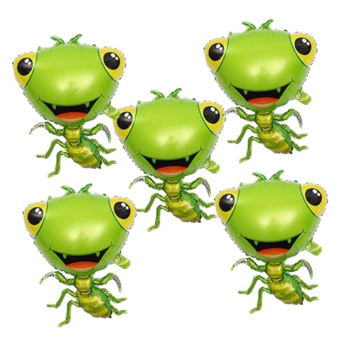 FRCOLOR 5 Stück Teiliges Aluminiumfolie Mantis Luftballons für Partydeko Realistische Insektenform Lebendige Farben Langlebig und Auffällig für Kindergeburtstag und Familienfeier FRCOLOR 5 Stück Teiliges Aluminiumfolie Mantis Luftballons für Partydeko Realistische Insektenform Lebendige Farben Langlebig und Auffällig für Kindergeburtstag und Familienfeier von FRCOLOR