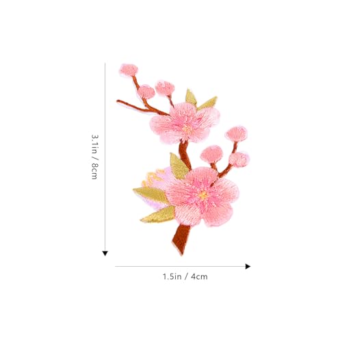 FRCOLOR 5 Stück Teiliges Blumen Patches Pfirsichblüten Bügelapplikationen für Kleidung Gestickte Stoffaufnäher zur Dekoration für DIY Projekte Reparatur von Kleidung FRCOLOR 5 Stück Teiliges Blumen Patches Pfirsichblüten Bügelapplikationen für Kleidung Gestickte Stoffaufnäher zur Dekoration für DIY Projekte Reparatur von Kleidung von FRCOLOR