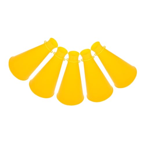 FRCOLOR 5 Stück Teiliges Cheer Megafon aus Kunststoff Tragbare Lautsprecher für Sport und Party für und Aufführungen Gelb FRCOLOR 5 Stück Teiliges Cheer Megafon aus Kunststoff Tragbare Lautsprecher für Sport und Party für und Aufführungen Gelb von FRCOLOR