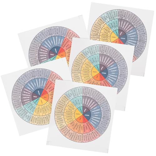 FRCOLOR 5 Stück Teiliges Emotionsrad Aufkleber aus Papier Kreative Laptop Sticker Feste Haftung Vielseitig für Smartphone Gepäck Notizbuch Langlebig und Einfach Anzubringen FRCOLOR 5 Stück Teiliges Emotionsrad Aufkleber aus Papier Kreative Laptop Sticker Feste Haftung Vielseitig für Smartphone Gepäck Notizbuch Langlebig und Einfach Anzubringen von FRCOLOR
