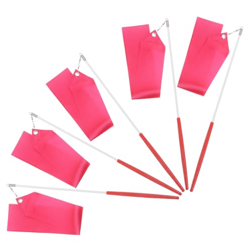 FRCOLOR 5 Stück Teiliges Farbige Tanzbänder Ribbons für Künstlerische Tänze Sportveranstaltungen und Feiern Leicht Langlebig und Sicher von FRCOLOR