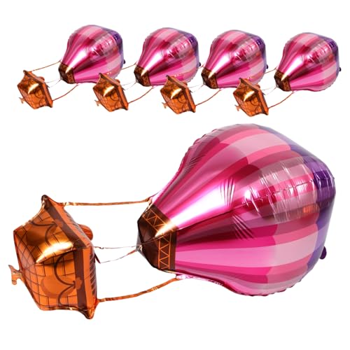 FRCOLOR 5 Stück Teiliges Heißluftballon Aluminiumfolie Ballons Einzigartige Tischdekoration für Hochzeiten Geburtstagsfeiern und Romantische Anlässe FRCOLOR 5 Stück Teiliges Heißluftballon Aluminiumfolie Ballons Einzigartige Tischdekoration für Hochzeiten Geburtstagsfeiern und Romantische Anlässe von FRCOLOR