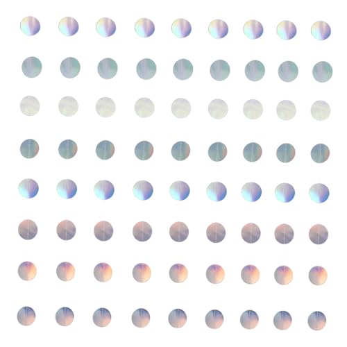 FRCOLOR 5 Stück Teiliges Iridescent Circle Dots Girlanden Hängende Dekorationen für Geburtstagsfeiern Hochzeiten Disco Partys Papier Streamer Vielseitige Deko für FRCOLOR 5 Stück Teiliges Iridescent Circle Dots Girlanden Hängende Dekorationen für Geburtstagsfeiern Hochzeiten Disco Partys Papier Streamer Vielseitige Deko für von FRCOLOR