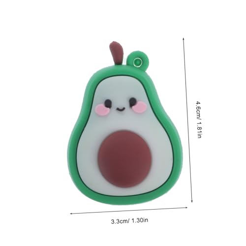 FRCOLOR 5 Stück Teiliges Manueller Tragbarer Avocado aus Robustem Material Handlicher Bleistiftanspitzer mit Niedlichem Cartoon Design für Schule Büro und Kinderstationärbedarf von FRCOLOR