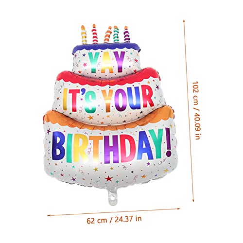 FRCOLOR 5 Stück Teiliges Mehrschichtiger Kuchen Aluminiumfolie Luftballons Dekorative Geburtstagsballons Farbenfrohe Partydekoration für Festliche Anlässe FRCOLOR 5 Stück Teiliges Mehrschichtiger Kuchen Aluminiumfolie Luftballons Dekorative Geburtstagsballons Farbenfrohe Partydekoration für Festliche Anlässe von FRCOLOR